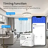 4 канальне Wi-Fi RF реле 220В Tuya Smart Life AVATTO TYWD-4 з пультом дистанційного керування, фото 9