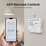 4 канальне Wi-Fi RF реле 220В Tuya Smart Life AVATTO TYWD-4 з пультом дистанційного керування, фото 7