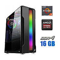 Игровой ПК Tower NEW / AMD Ryzen 5 4500 (6 (12) ядер по 3.6 - 4.1 GHz) NEW / 16 GB DDR4 NEW / | всё для