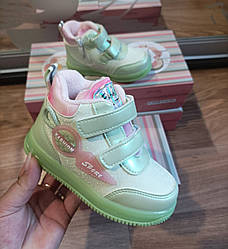 STTOPA Розміри 23-14,5 см. Кросівки дитячі Том.М для дівчинки білі