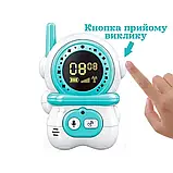 Рації дитячі Astro набір 2 шт., дія до 200 м, без екрана — Рожева + Синя, фото 3