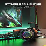 Fifine H6X USB-навушники зі знімним мікрофоном, RGB-підсвіткою (оновлена модель 2024) — Чорний, фото 8