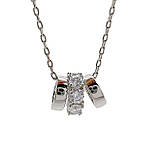 38+3 см х 7 мм. Підвіска ксюпінг. Родій, фото 2