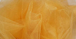Тканина Фатин середньої жорсткості(Турция)Яскраве золото