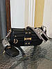 Жіноча сумка Dior Small Camp Bag Black Кросс боді екошкіра жіноча сумка чорна широкий ремень, фото 8