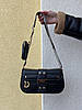 Жіноча сумка Dior Small Camp Bag Black Кросс боді екошкіра жіноча сумка чорна широкий ремень, фото 9