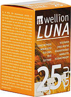 Тест смужки Wellion Luna GLU 25 од. (глюкоза)