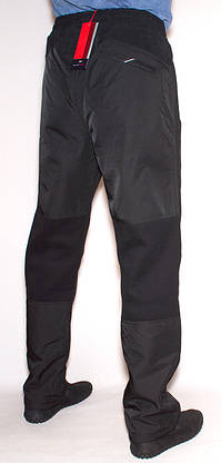 Чоловічі спортивні штани комбіновані плащівка AVIC/MXTIM L,XL,XXL,3XL Чорний, Виберіть розмір, фото 2