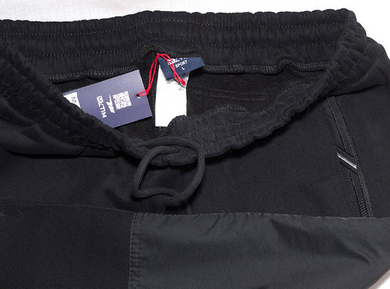 Чоловічі спортивні штани комбіновані плащівка AVIC/MXTIM L,XL,XXL,3XL Чорний, XXL, фото 3