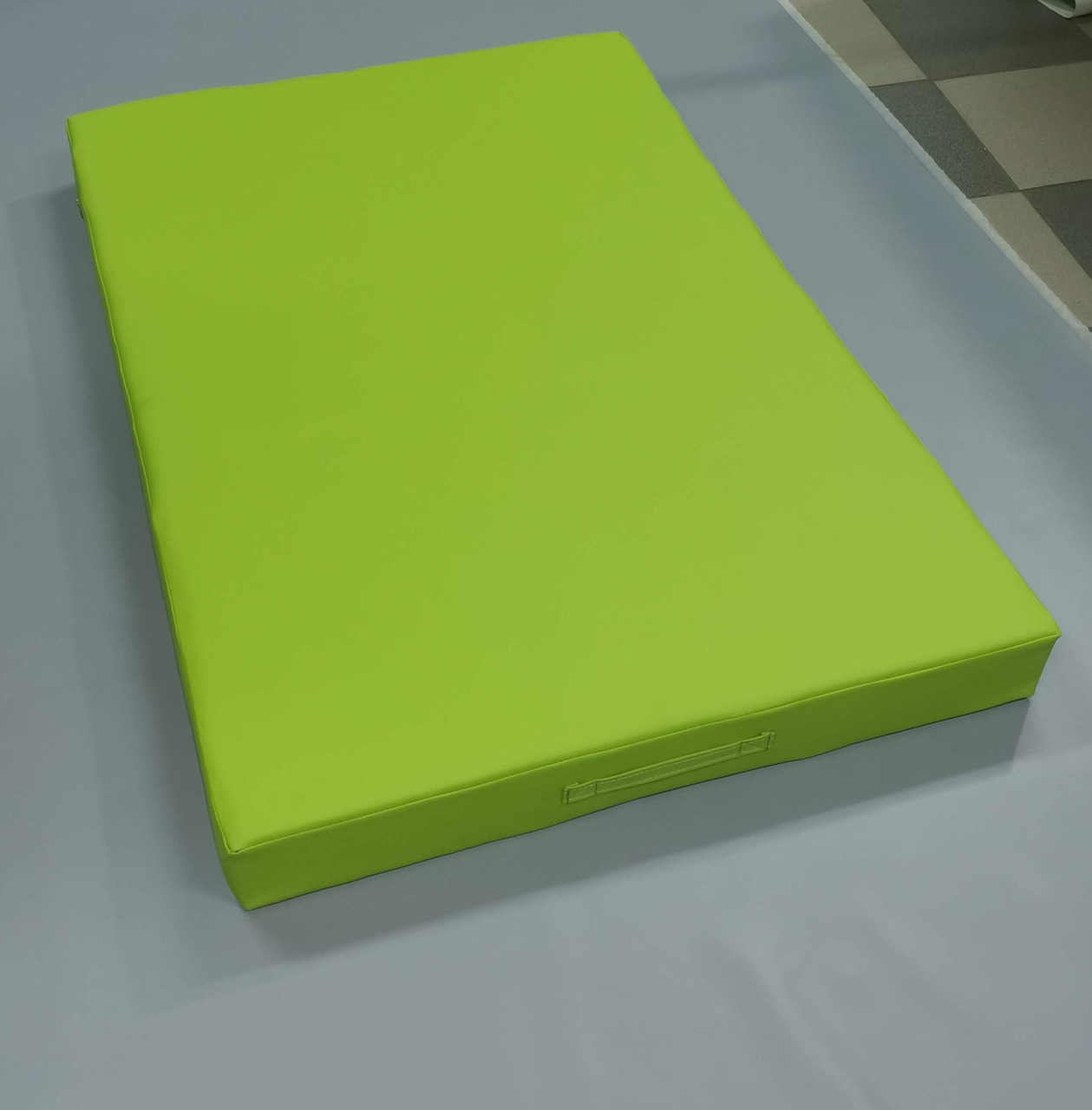 Мат гімнастичний дитячий салатовий 1,2х1х0,1м (М 120х100х10), фото 1