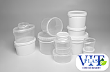 Пластикове відро 0,5 літра прозоре харчова тара оптом для меду, соління, квашенини, ікри, риби, харчових продуктів, фото 5