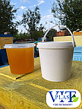 Пластикове відро 5 літрів прозоре харчова тара оптом для меду, соління, квашенини, ікри, риби, харчових продуктів, фото 10