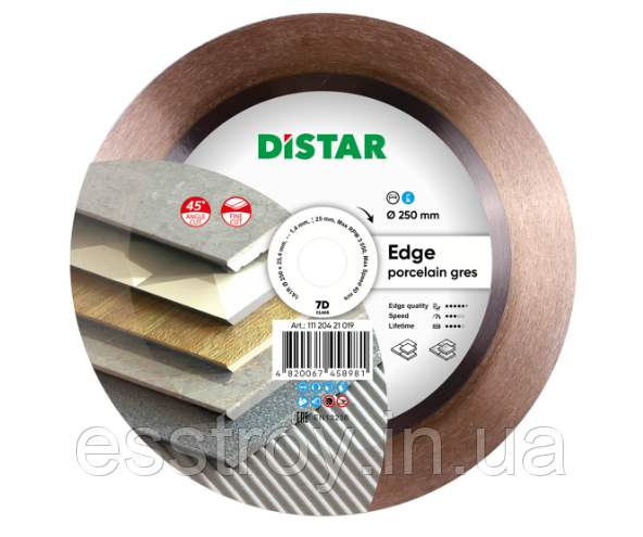 Круг алмазний відрізний Edge 1A1R 250x1,4/1/1,6x25x25,4