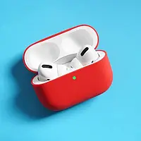 Чохол для Apple AirPods Pro силіконовий червоний та білий в коробці