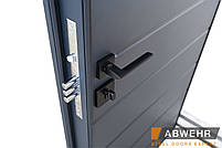 Вхідні металеві двері модель Solid Колір RAL 7021T комплектація Defender, фото 4