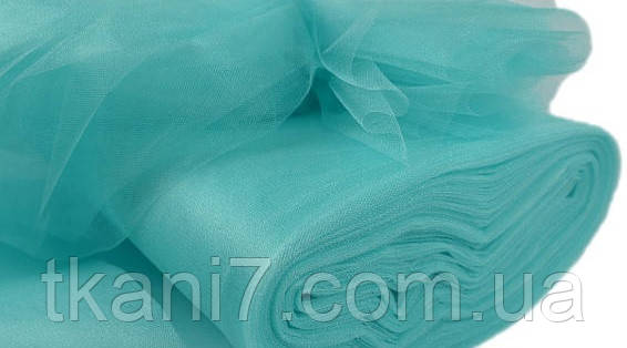 Тканина Фатин середньої жорсткості(Турция)Блакитна м'ята, фото 1