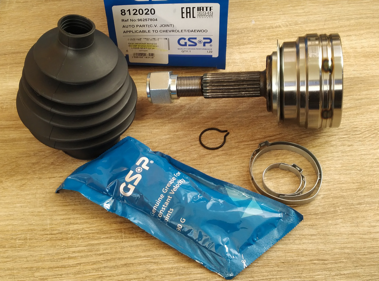 Шрус зовнішній передній ABS GSP 812020 DAEWOO LANOS NEXIA 22*29 шліц