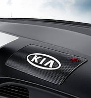 Автомобильный антискользящий коврик на торпеду с логотипом KIA