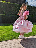 Дитяча рожева сукня Барбі 128-140, фото 6