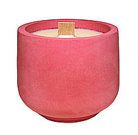 Свеча с эфирным маслом Кедр Промис-Плюс, Кашпо №7080 цвет фламинго