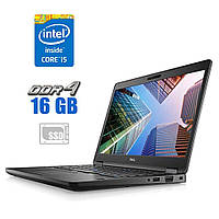 Ноутбук Б-класс Dell Latitude 5490 / 14" (1920x1080) TN / Intel Core i5-8250U (4 (8) ядра по 1 | всё для