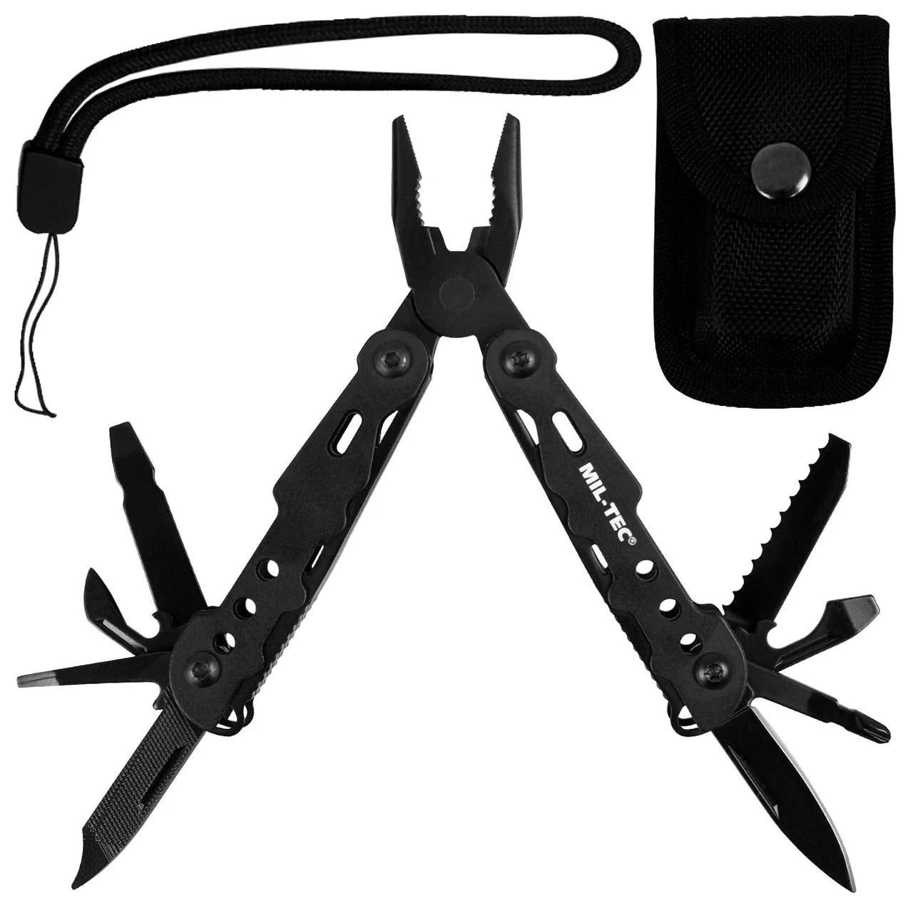 Мультитул Mil-Tec Cobra Multitool Small Black/ Багатофункціональний тактичний мультиінструмент для військових