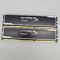 Комплект оперативної пам'яті Kingston HyperX Black DDR3 8Gb (2x4Gb) 1600MHz PC3-12800U 1R8 CL9 (KHX16C9B1BK2/8) Б/В