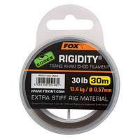 Повідковий матеріал Fox Edges Rigidity Chod filament 0.57mm 30lb 30m trans khaki