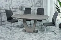 Керамический стол TML-865 серый топаз 140(180)/85/76 см