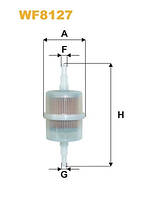 Фильтр топливный WIX WF8127 (Audi Citroen Fiat Ford Lada Lancia Opel Peugeot Renault Seat Skoda Volkswagen)