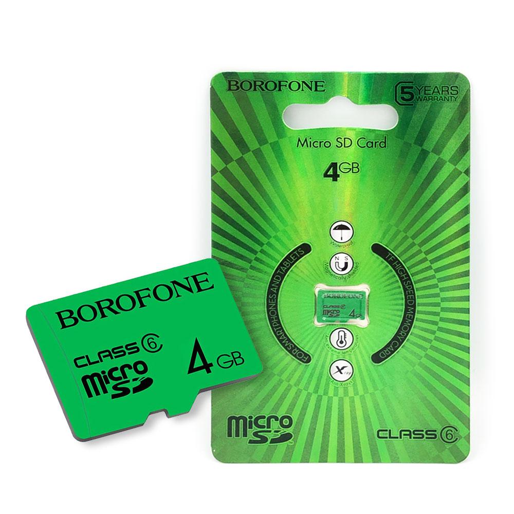 Картка пам'яті microSD (SDXC) Borofone 4Gb (class 6), фото 1