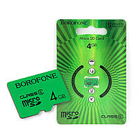 Карта памяти microSD (SDXC) Borofone 4Gb (class 6)