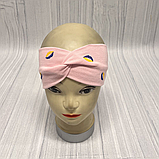 М 91559. Пов'язка на голову для дівчинки подвійна Vivatrico, 4-10 років, різні кольори, фото 3