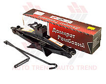 Домкрат гвинтовий 2 т гумова подушка, h114-398 мм, "ромб"