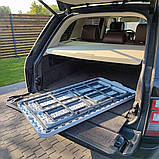 Комплект садових розкладних меблів (Стіл та лавки), Білий, фото 7