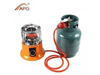 Газовий портативний обігрівач 2 в 1 APG-3000S Gaz Heater обігрівач під газовий балон 1300Вт