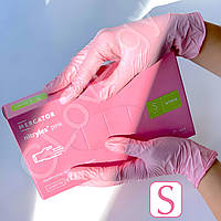 Перчатки нитриловые Nitrylex Pink XS S M розовые 100 шт S