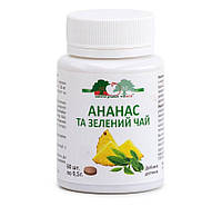 Ананас и зеленый чай для устранения избыточного веса 60 таблеток Витера