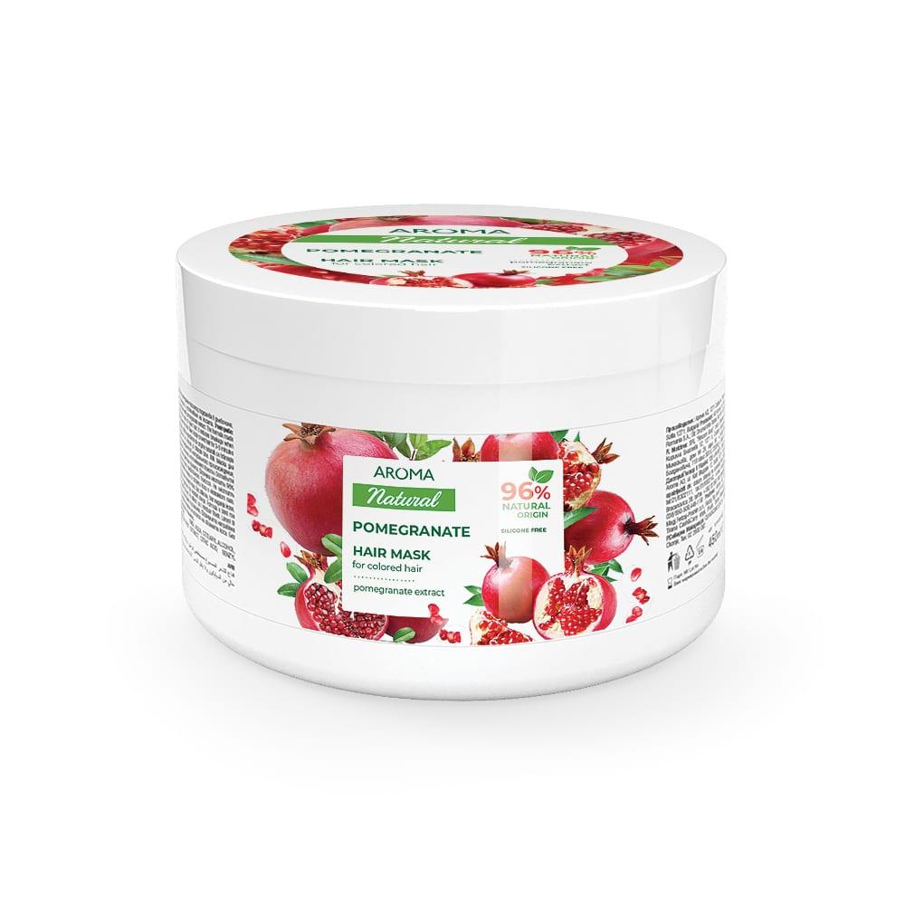Маска для фарбованого волосся AROMA NATURAL Гранат 450 мл