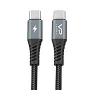 Кабель USB C to C 20W (0.25m) — Veron C09s Nylon