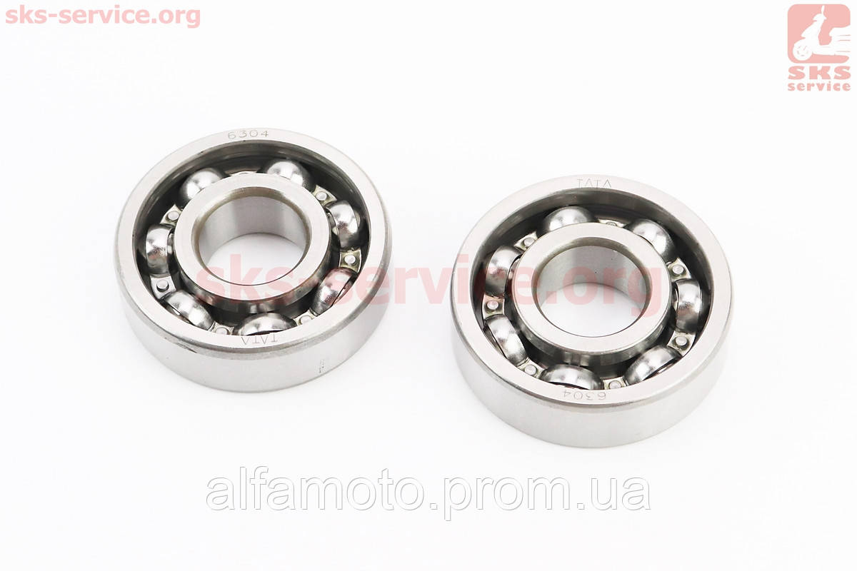 Подшипник коленвала 6304 (20x52x15) к-кт 2шт (ID#1356351029), цена: 215 ...