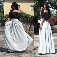 Женская шифоновая юбка макси,РАЗМЕР ТОЛЬКО 44