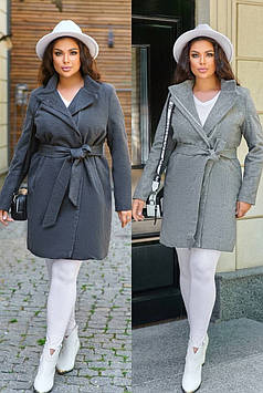 Жіноче зимове пальто великого розміру(50-56)