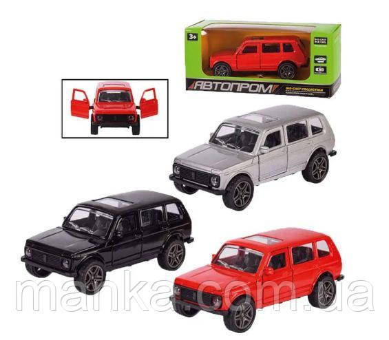 Машинка нива Автопром 3609, інерція, 3 кольори, фото 1