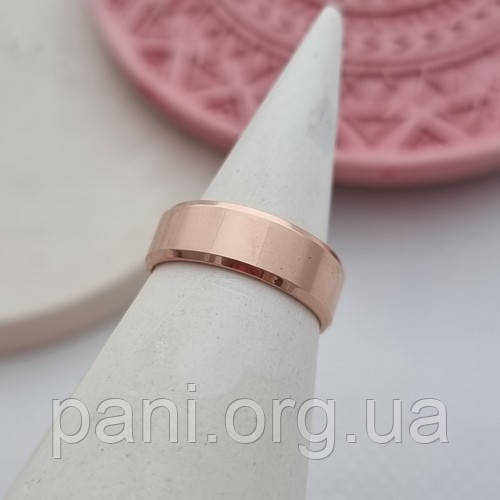 Обручка позолочена американка гладка, фото 1