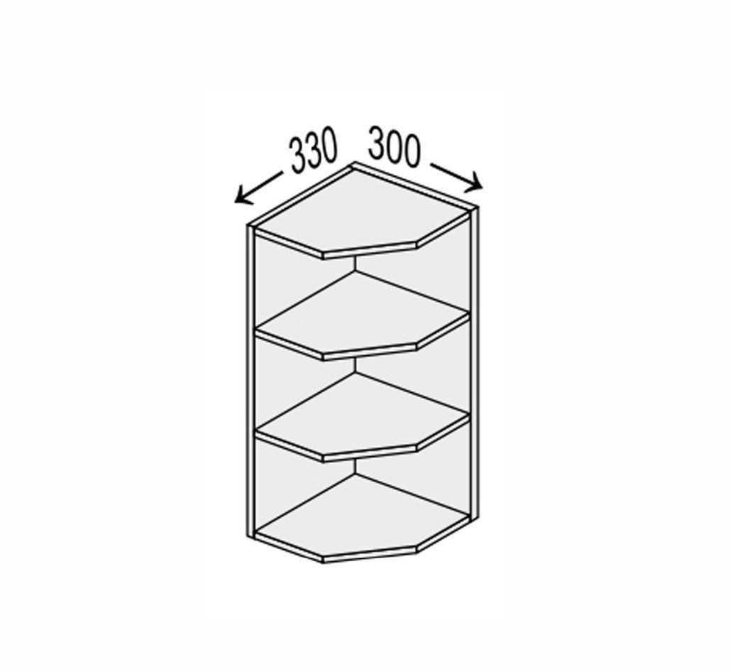 Тумба  Leo верхняя 30ВЗК/720 Угловое Окончание, фото 1
