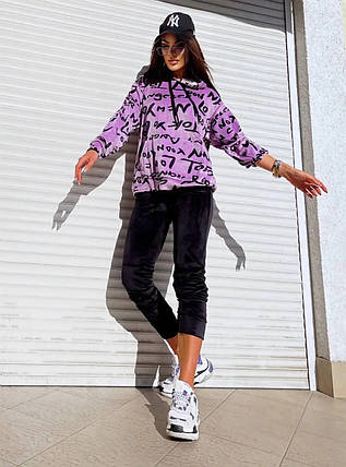 Шикарний жіночий костюм, тканина "Велюр" 50, 52, 54, 56, 58, 60, 62, 64 розмір 50, фото 2