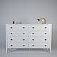 Білий дерев'яний комод "Хюгге" в спальню на 8 ящиків 140 см, фото 3