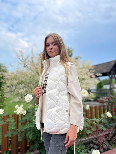 Женская черная жилетка короткая безрукавка (ID#1945566015), цена: 900 ...