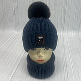М 91083 Комплект для хлопчика шапка "ORGINAL WEAR"  і баф, 2-6 років, різні кольори, фото 6